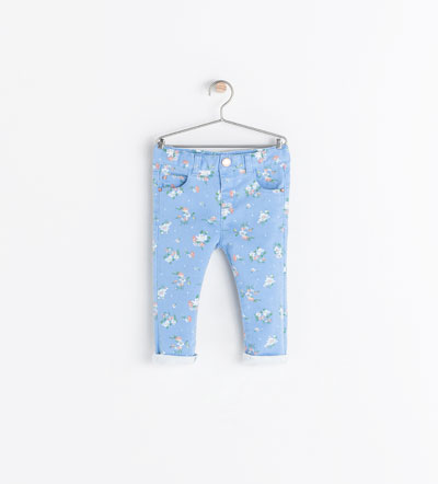 flowers jeans